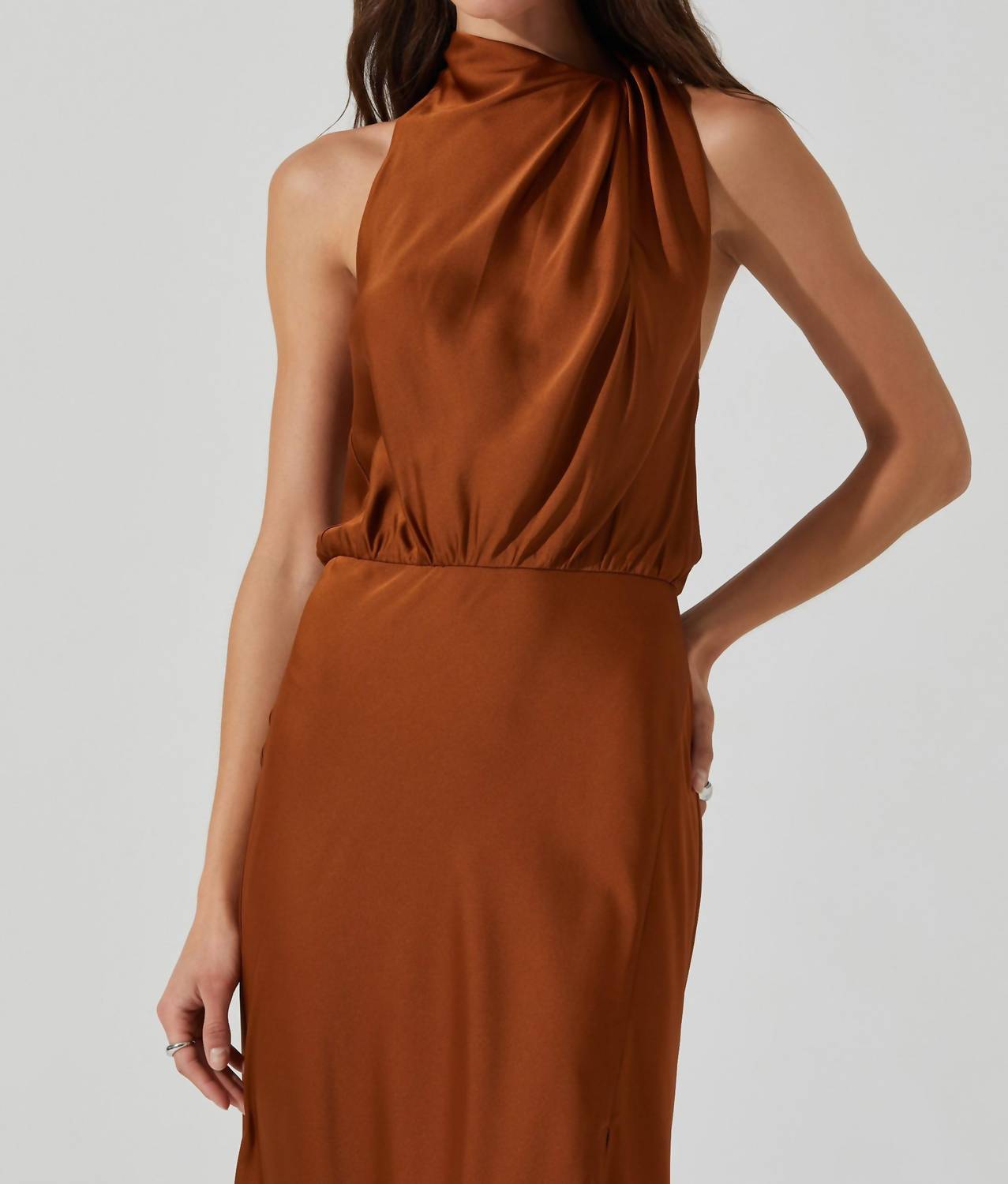 Jelyn Satin Midi Dress