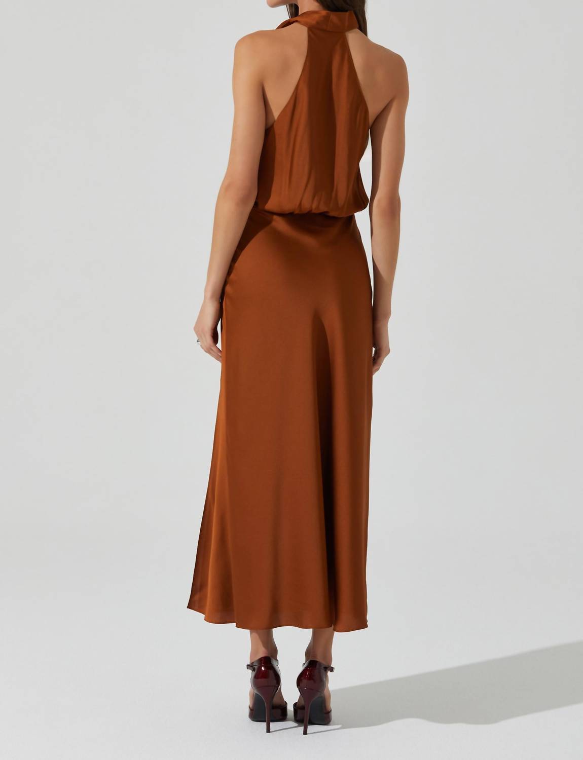 Jelyn Satin Midi Dress