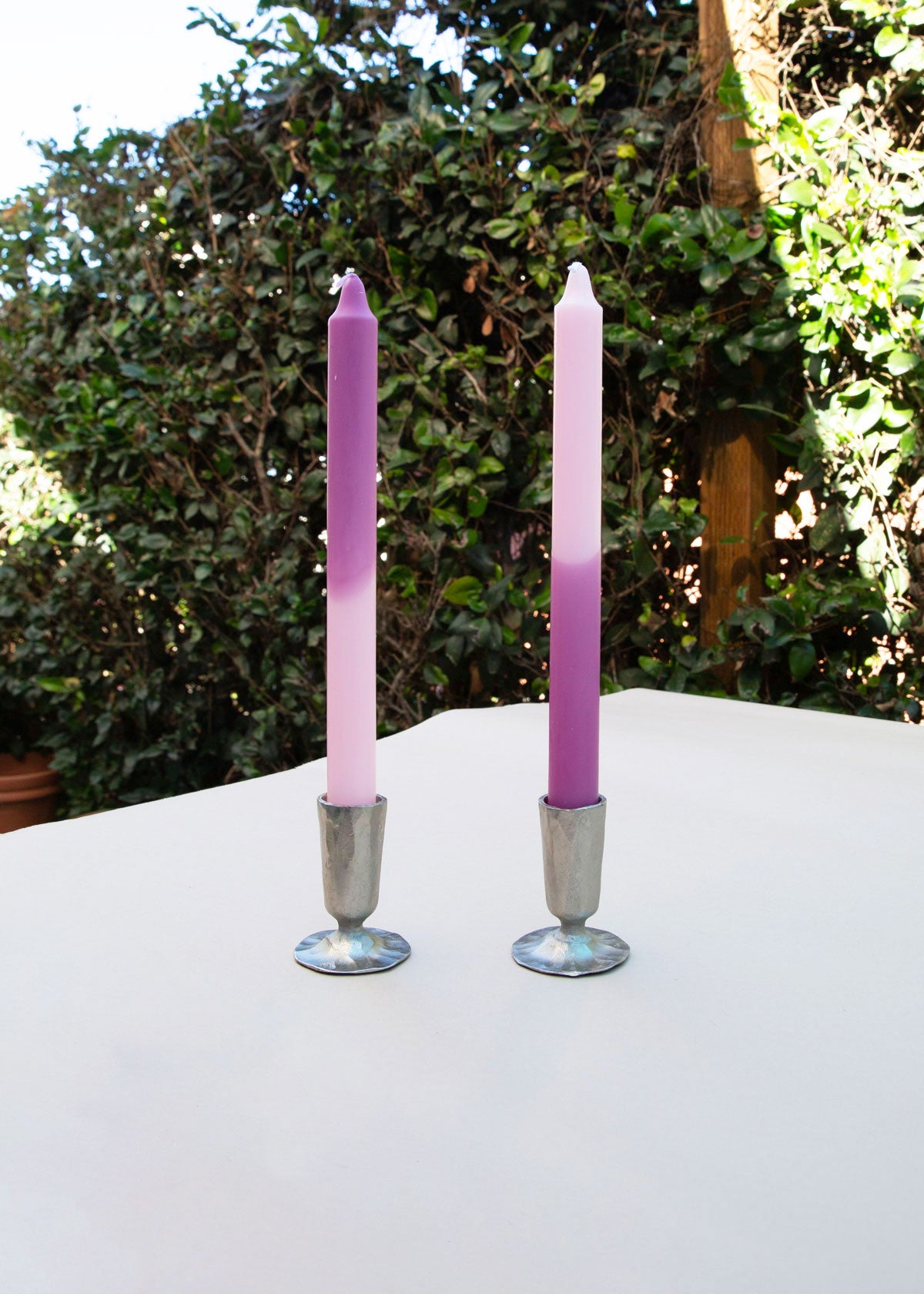 Metal Taper Holder - Silver