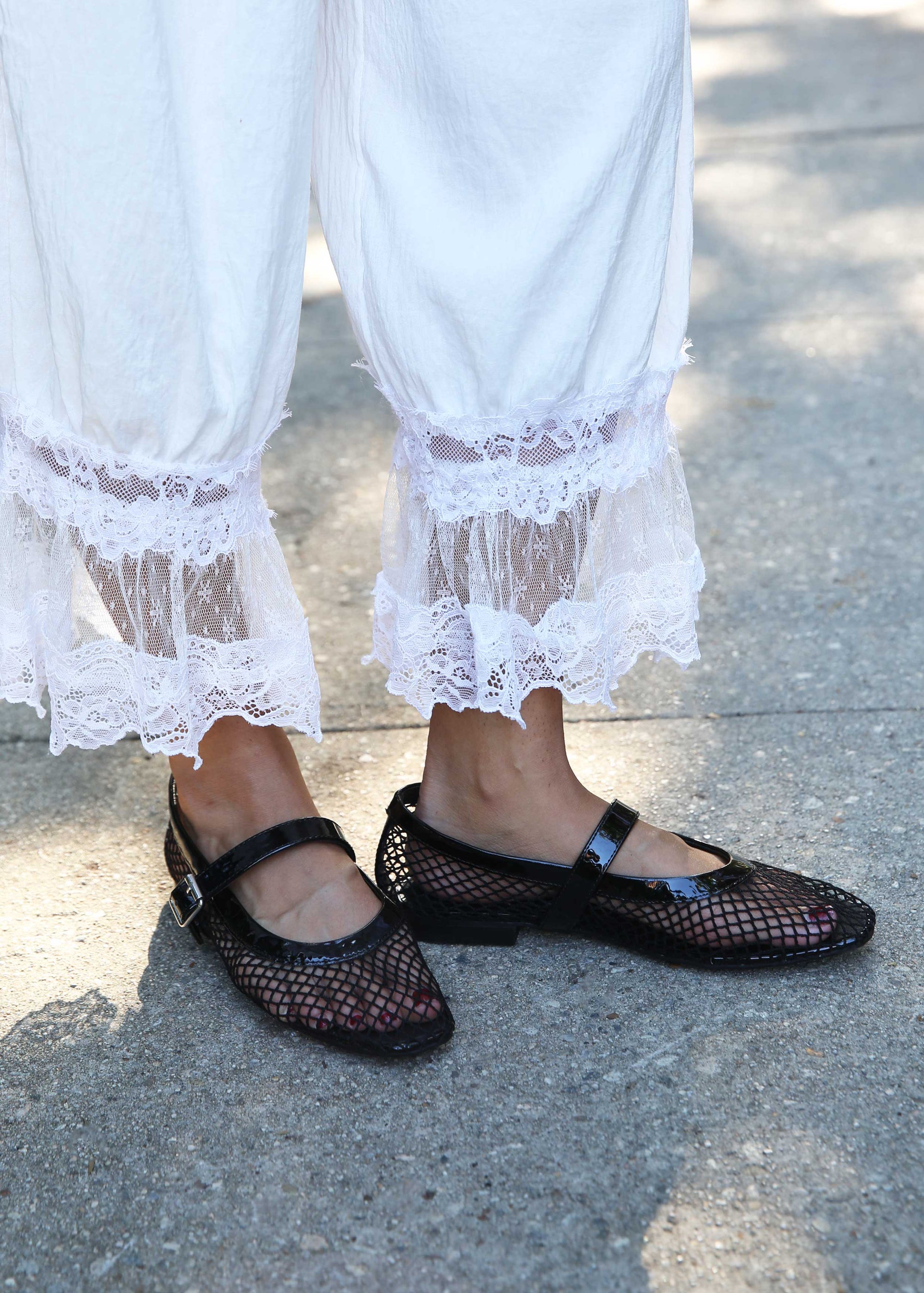 Rayza Flat - Black Mesh