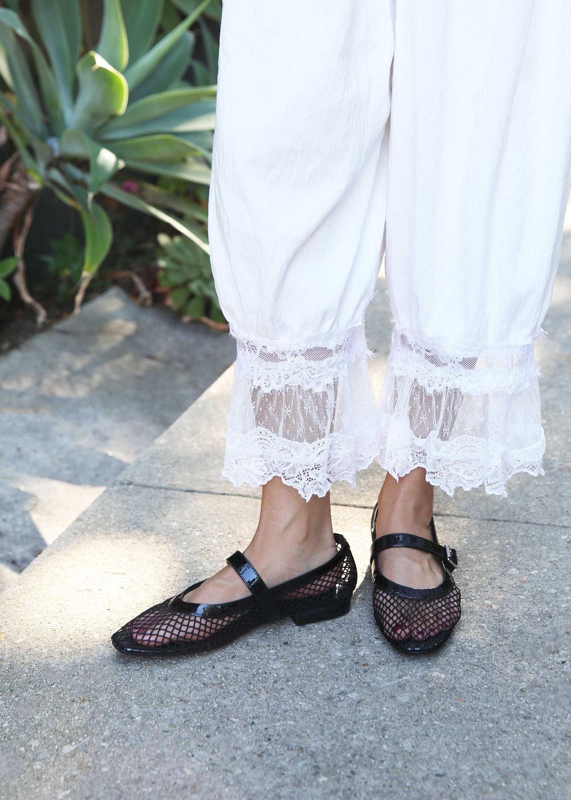 Rayza Flat - Black Mesh
