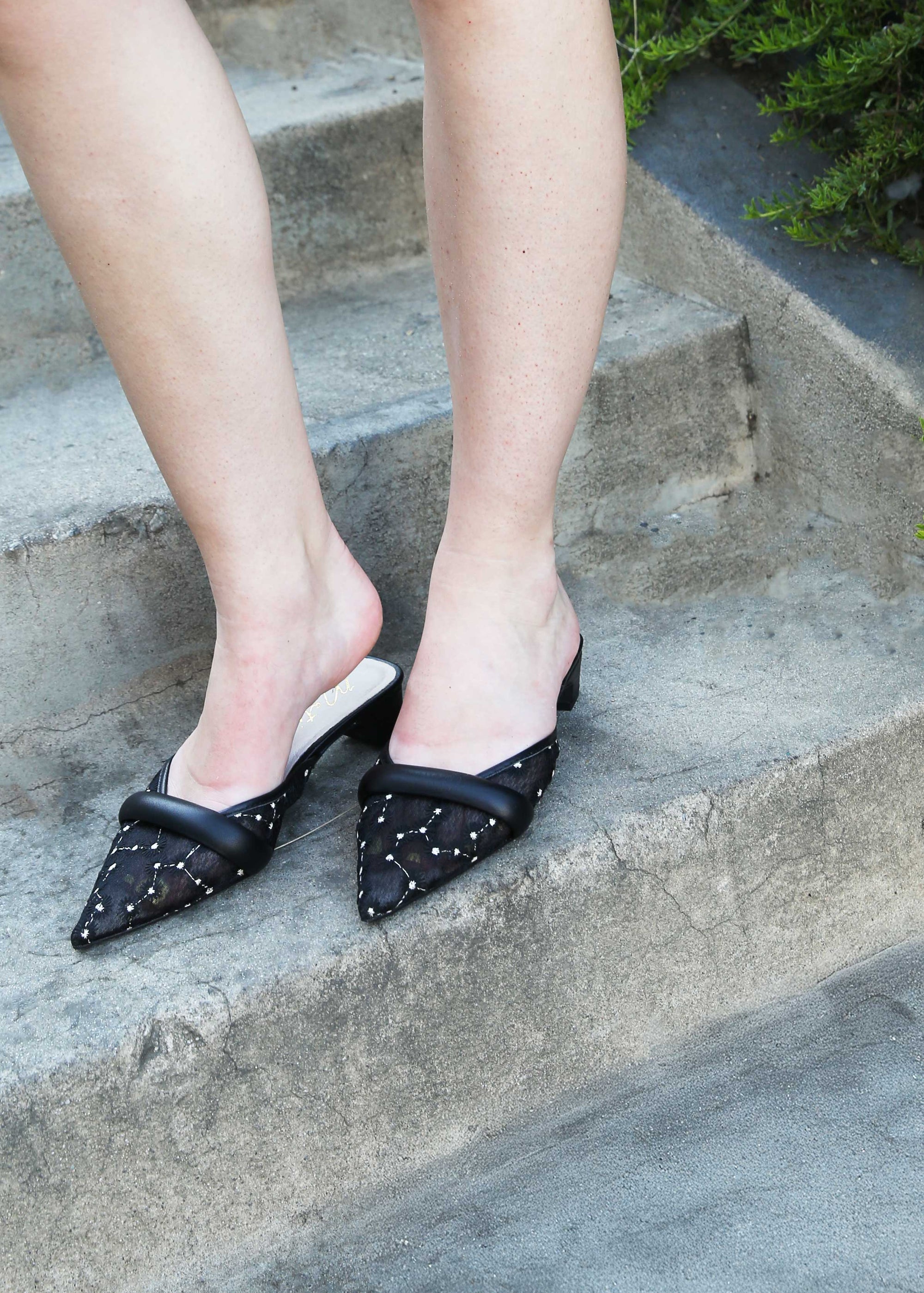 Kellan Heels - Black Floral