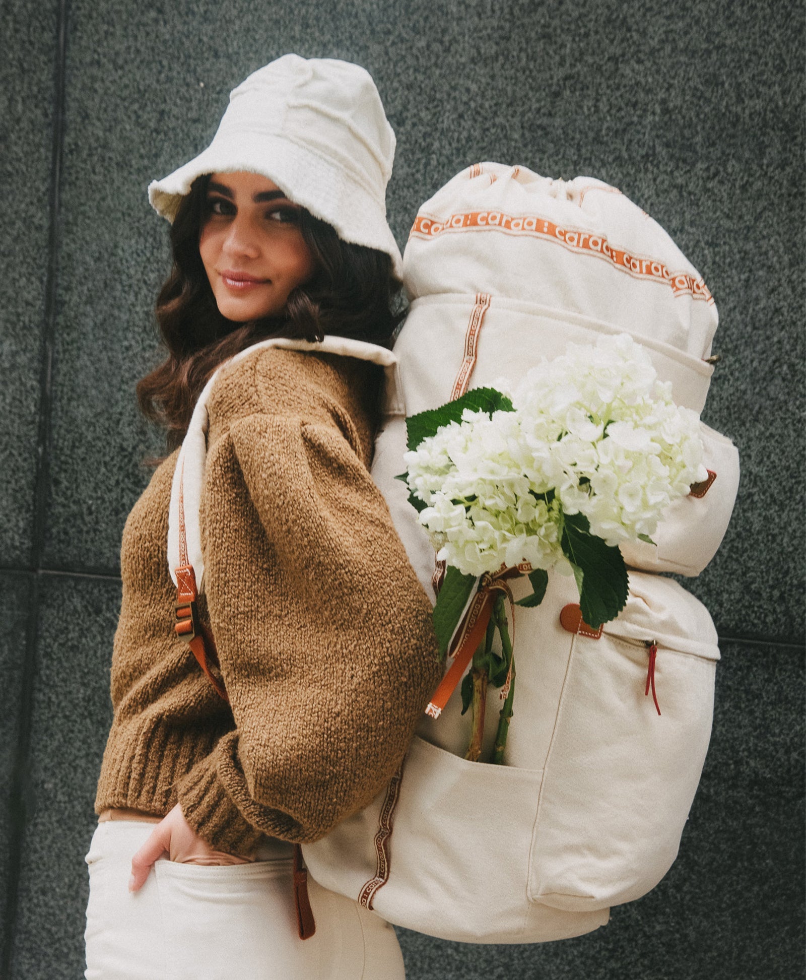 Laundry Backpack - Natural Canvas