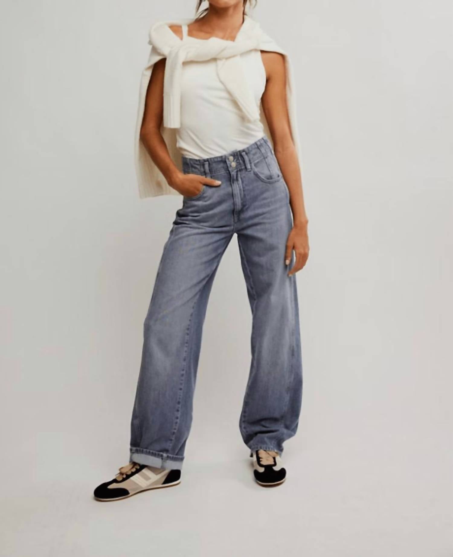 Aster High Rise Straight Leg Jeans