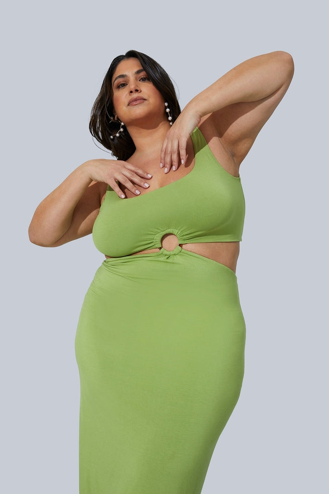 Gigi Midi Dress - Pistachio