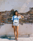 Made Some - Made Some Short Shorts - White/Navy -