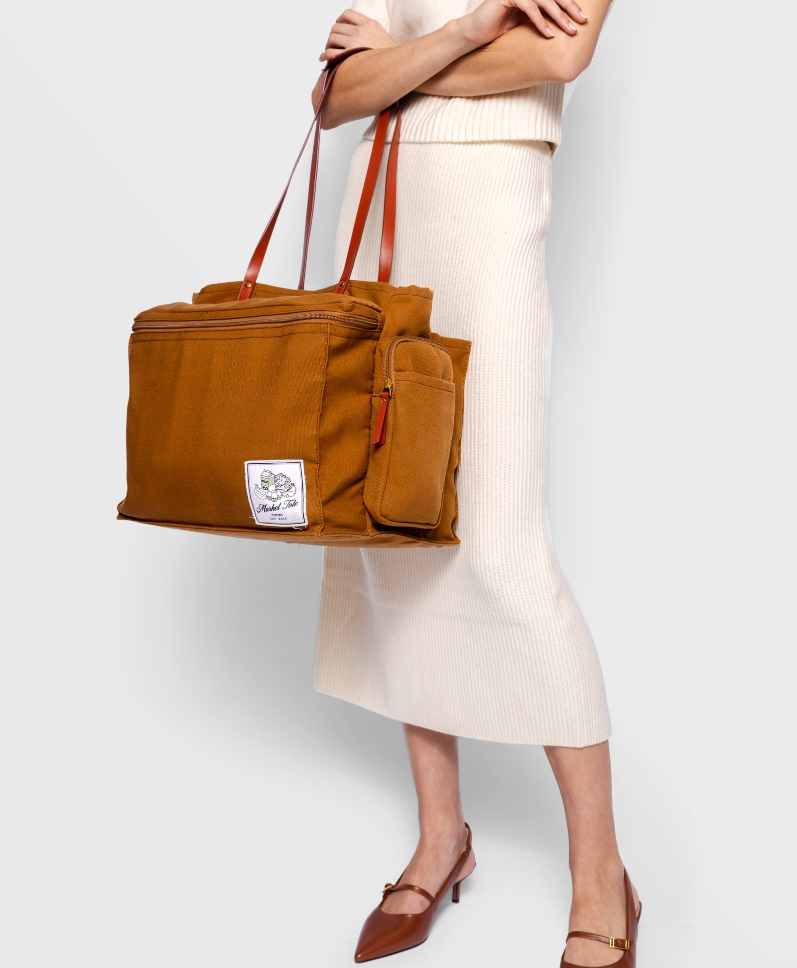 Market Tote - Bark