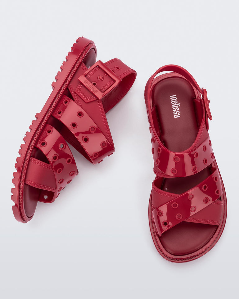 Lock Sandal - Red
