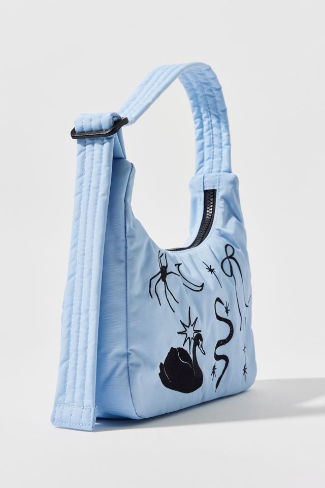 Mini Nylon Shoulder Bag - Embroidered Ballet Icons