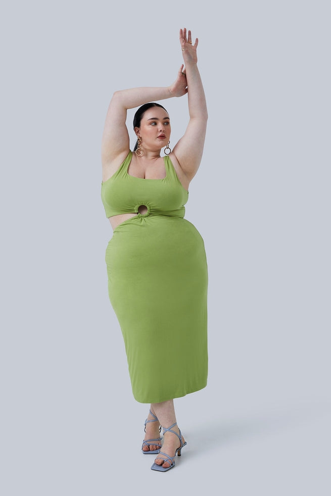 Gigi Midi Dress - Pistachio
