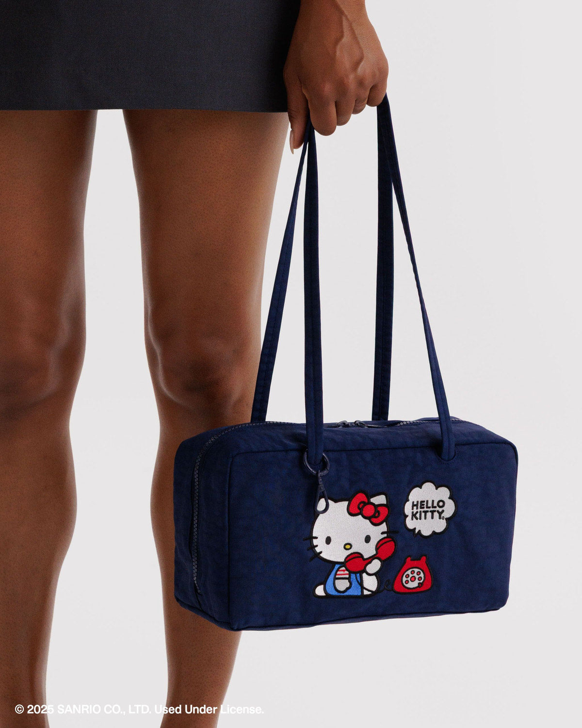 Baggu - Bags - Nylon Bowler Bag - Embroidered Hello Kitty Phone