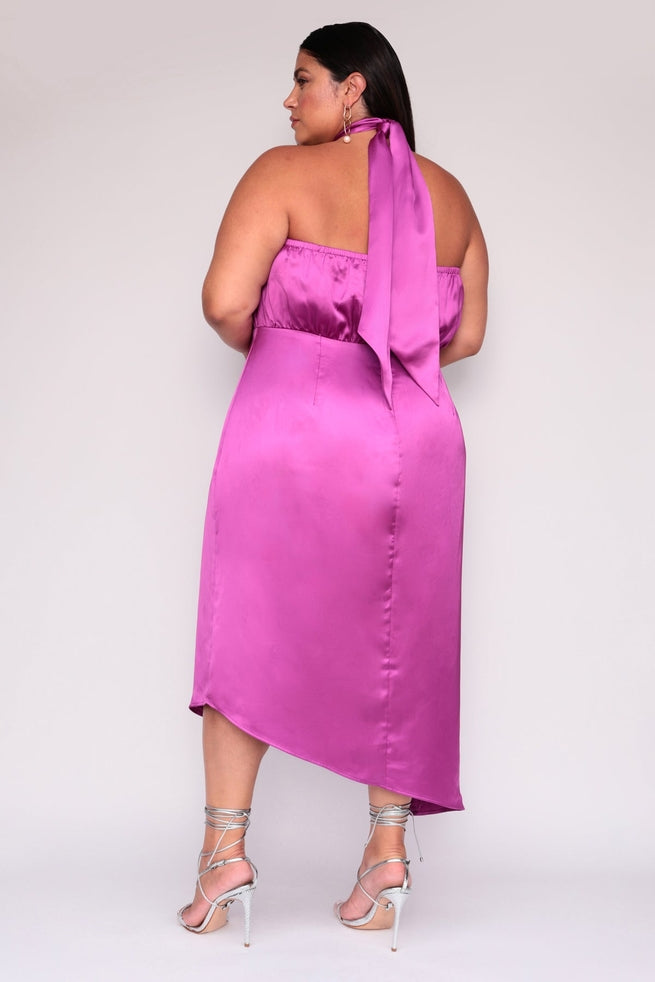 Sofia Dress - Fuchsia