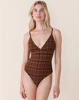 Andie Swim - The Lanikai One Piece - Sierra Plaid, Long Torso -