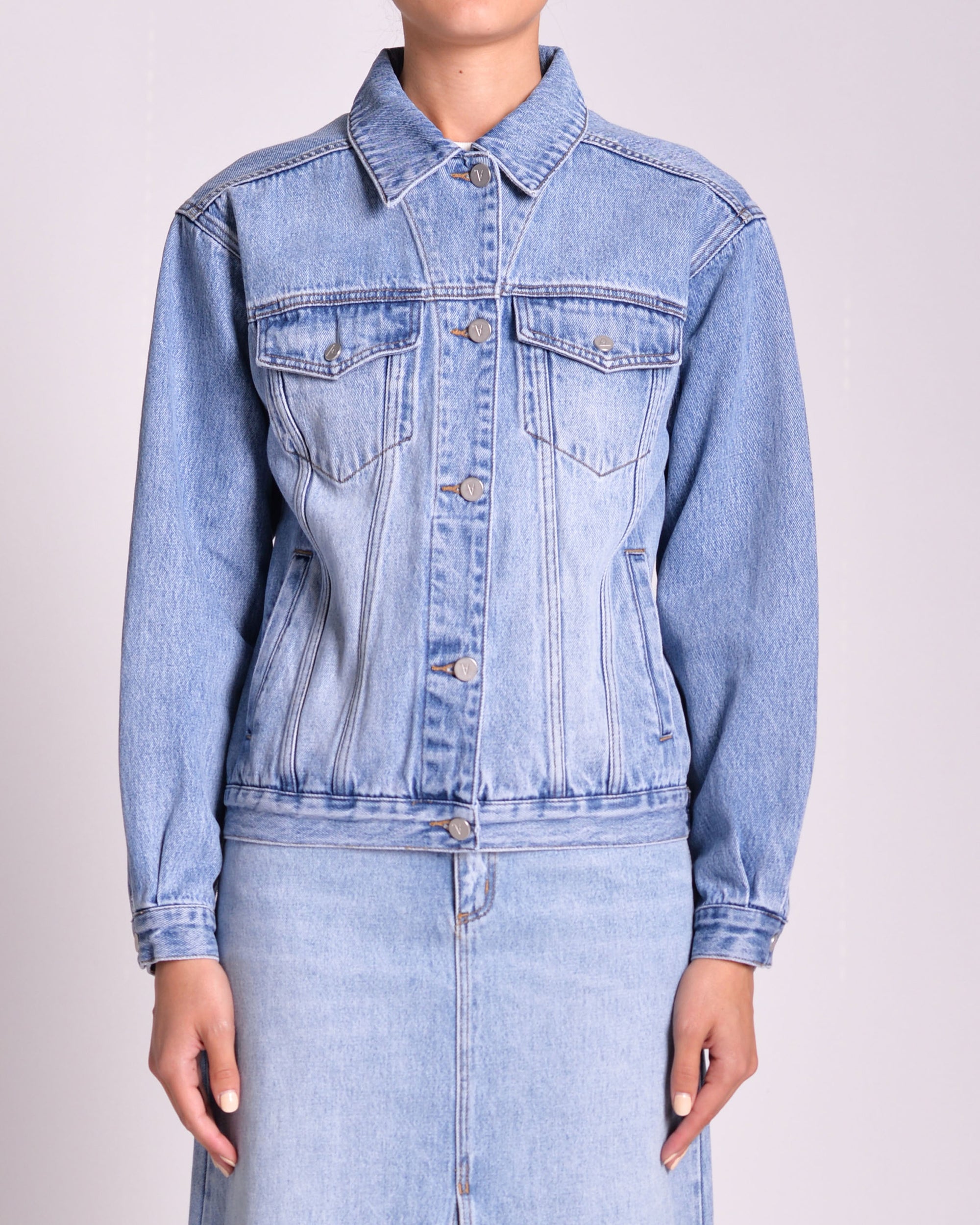 Slouch Jacket Sylvie - Light Vintage Blue