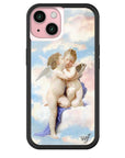 wildflower iphone case 15 angels blue white
