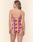 Andie Swim - The Amalfi One Piece - Mod Geo, Long Torso -
