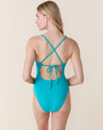 Andie Swim - The Elwood One Piece - Cyan, Long Torso -