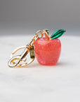 Peter + June - Apple Jax Bag Charm - 18K Gold Plated + Pink -