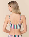 Andie Swim - Maui Bikini Top - Retro Stripe -