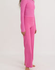 Organic Basics - Active Mesh Long Sleeve Tee - Pink -