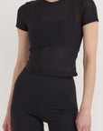 Organic Basics - Active Mesh Tee - Black -