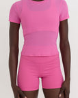 Organic Basics - Active Mesh Tee - Pink -