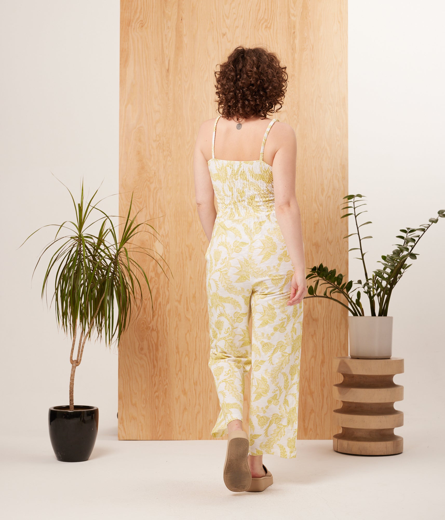 Known Supply - Alchemy Jumpsuit - Chartreuse Toille -