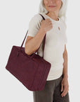 Baggu - Medium Nylon Bowler Bag - Mahogany -