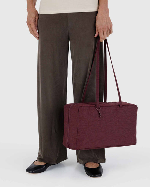 Baggu Medium Nylon Bowler Bag Mahogany - Offe Market