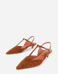 Intentionally Blank - Bbgirl Kitten Heel Pump - WHISKEY SUEDE