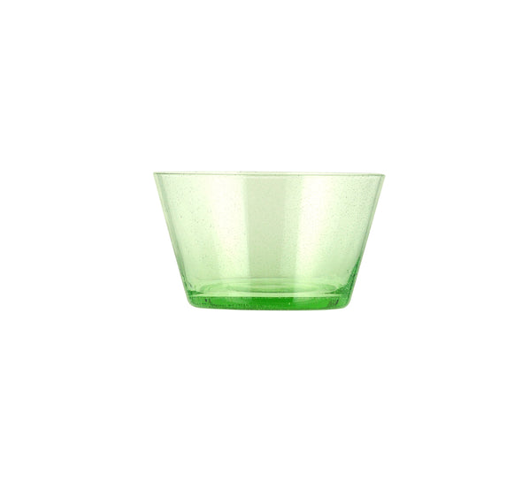 Glass Bowl Handmade Small - Malachite Green