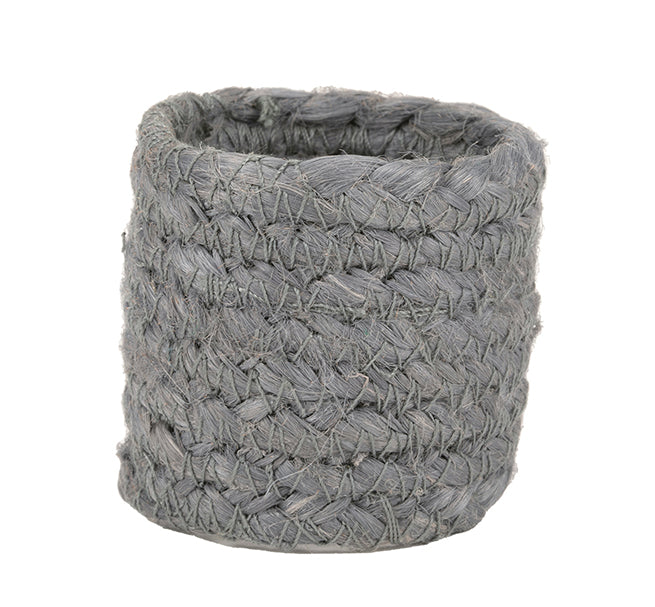 British Colour Standard - Jute Silky Napkin Ring - Moonstone Grey, Set of 4 -