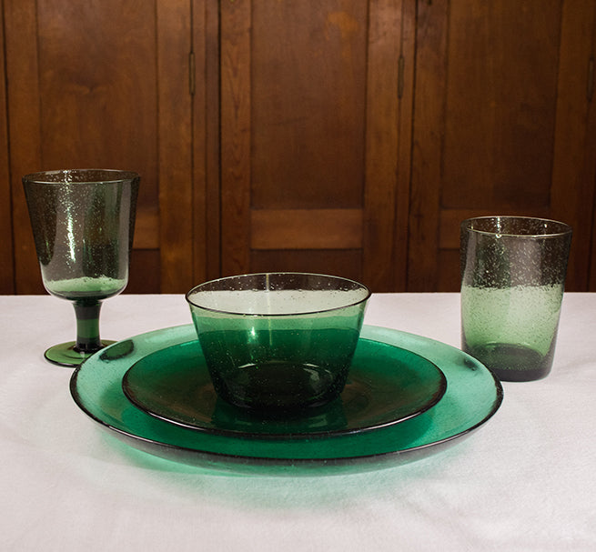 Glass Bowl Small Handmade - Jade