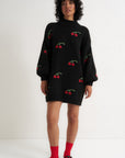 Callahan Knitwear - Bellamy Mini Dress - Black Cherry -