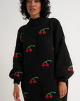 Callahan Knitwear - Bellamy Mini Dress - Black Cherry -