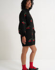 Callahan Knitwear - Bellamy Mini Dress - Black Cherry -