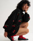 Callahan Knitwear - Bellamy Mini Dress - Black Cherry -