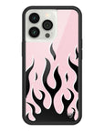 Wildflower iPhone case 13 Pro Flames Pink Black Cute