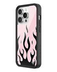 Wildflower iPhone case 14 Pro Flames Pink Black Cute