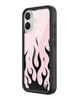 Wildflower iPhone case 16 Flames Pink Black Cute