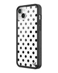 Wildflower iPhone case 14 Polka Dot White Black Cute
