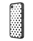 Wildflower iPhone case 17e Polka Dot White Black Cute