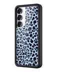 Wildflower Galaxy S25 case Blue Meow Leopard Cute