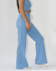 Wildflo Studio - Wide Leg Lounge Pants Cornflower -