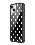 Wildflower Polka Dot Black and White iPhone 14 Case