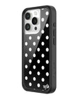 Wildflower Polka Dot Black and White iPhone 15 Pro Case