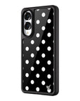 Wildflower Galaxy S25 case Edge Polka Dot Black White Cute