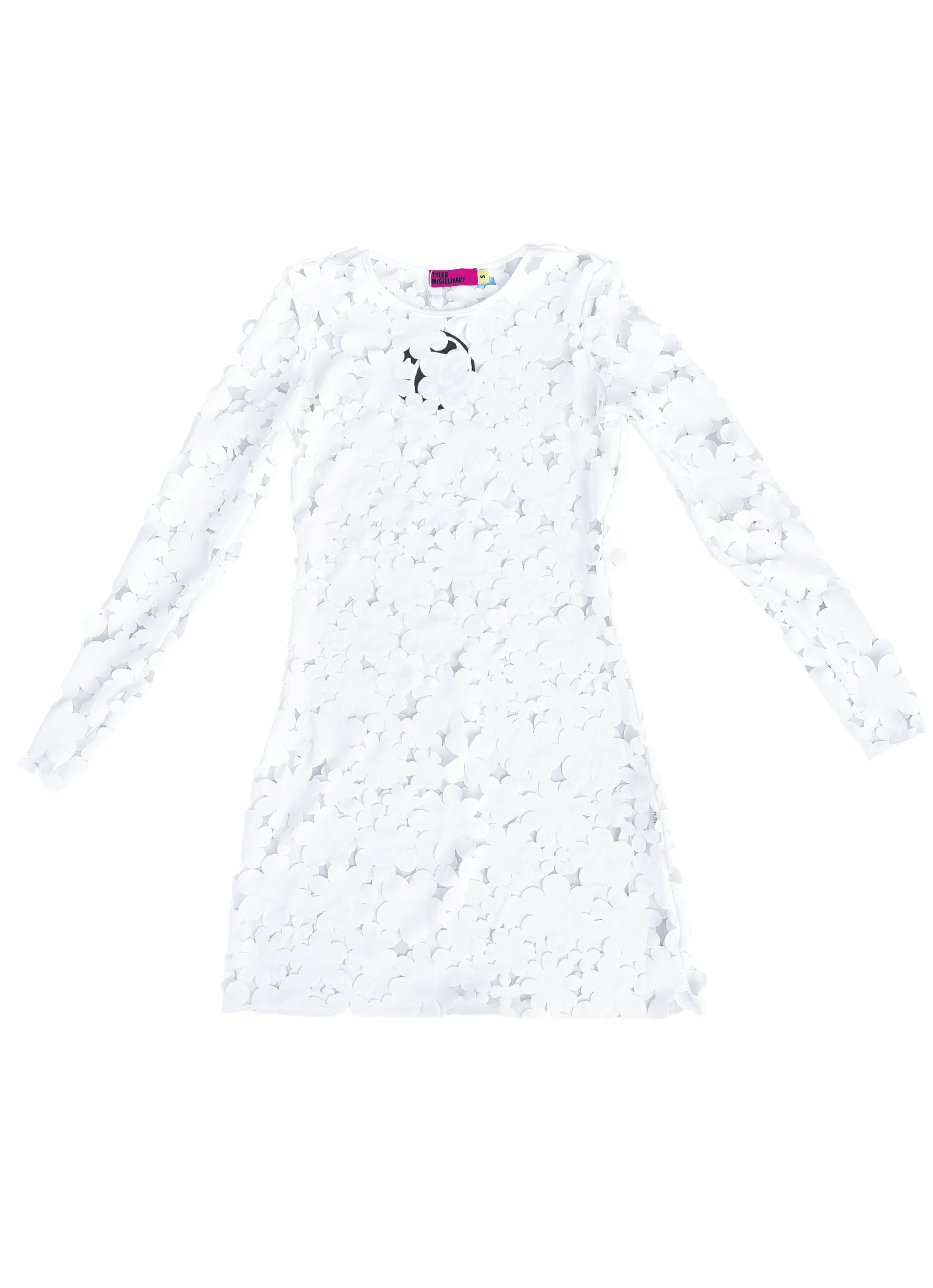 Barry Dress - Off-White Cartoon Cutout