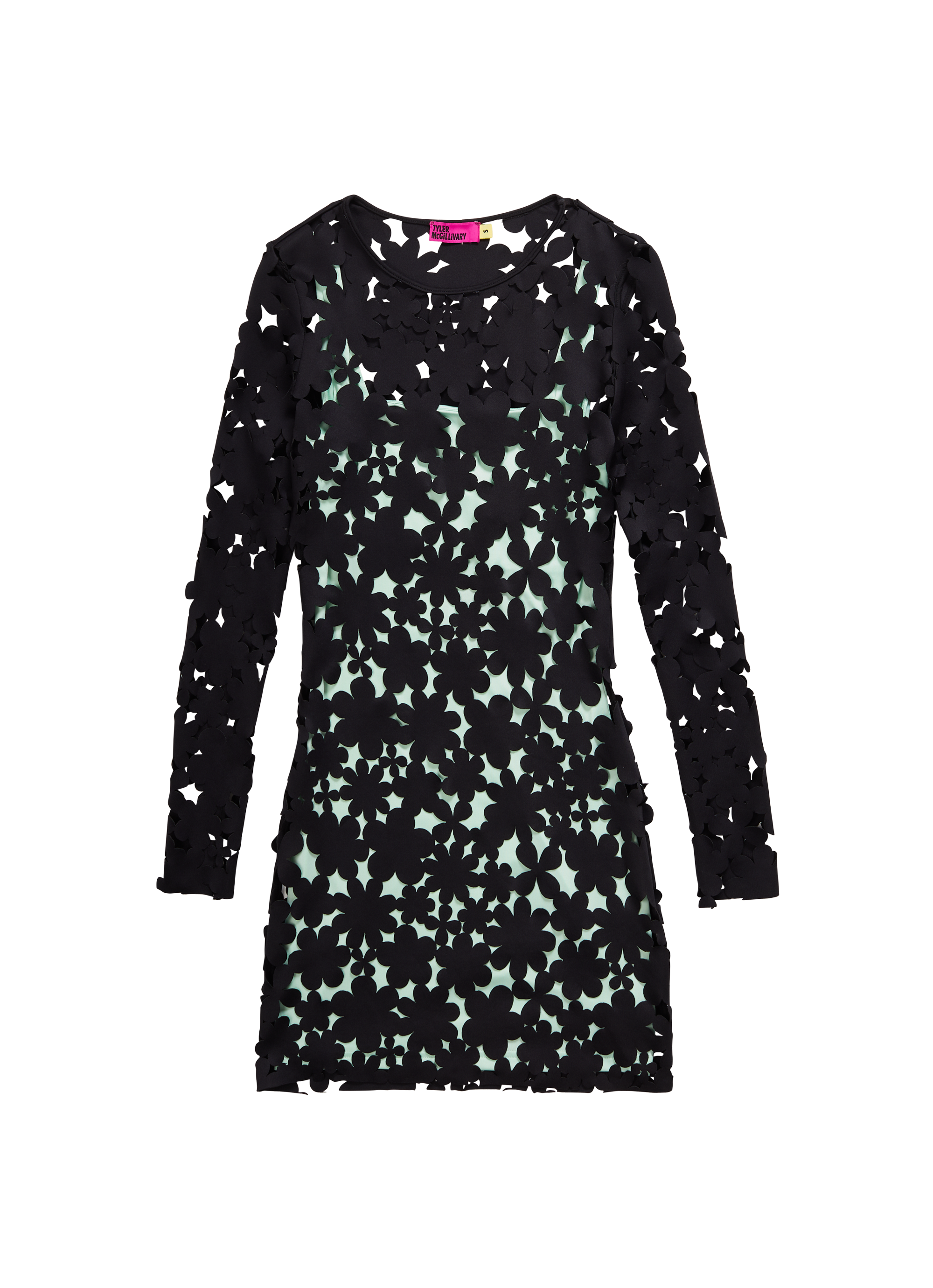 Barry Dress - Black Cartoon Cutout