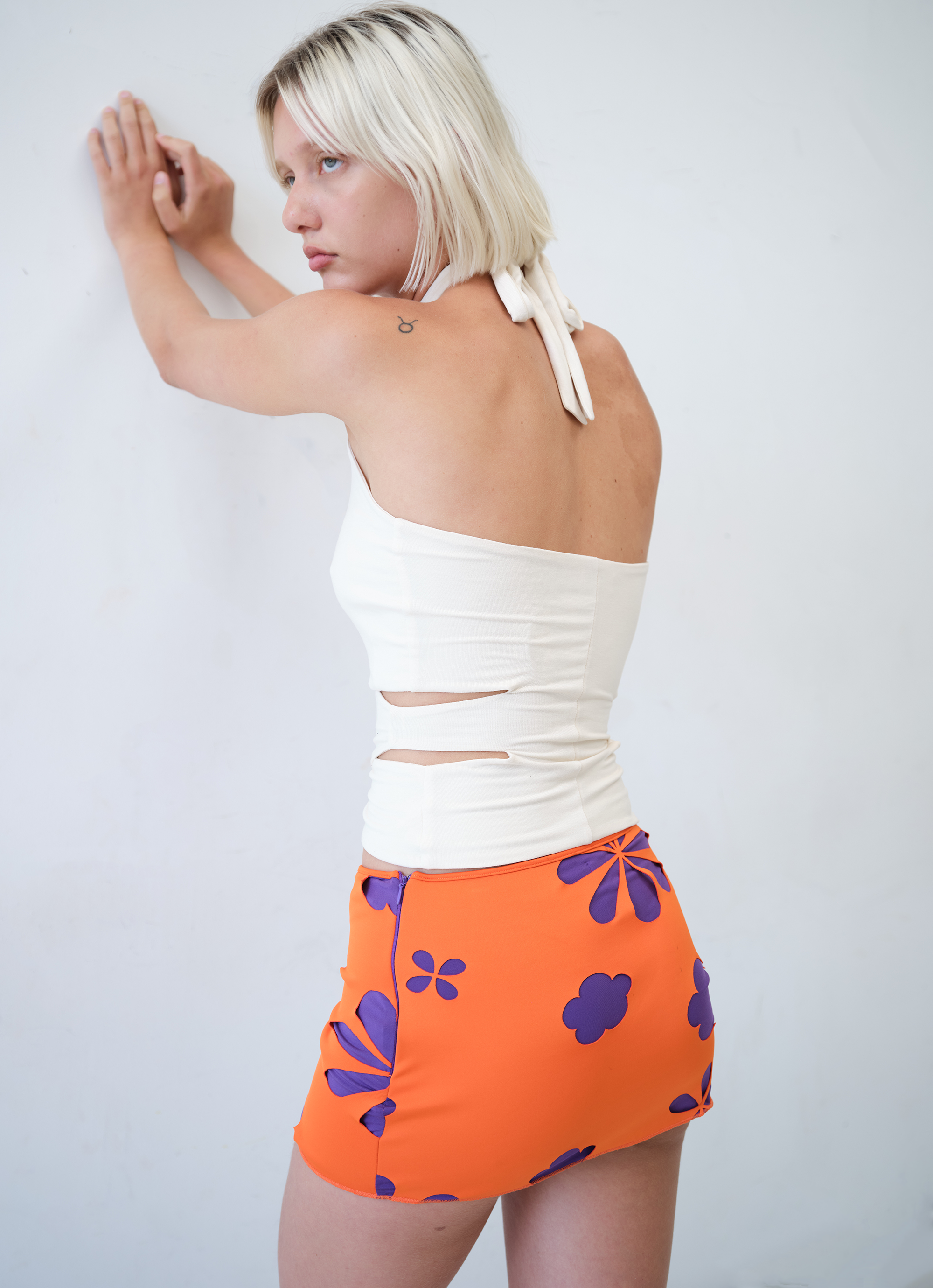 Barry Skirt - Purple/Orange
